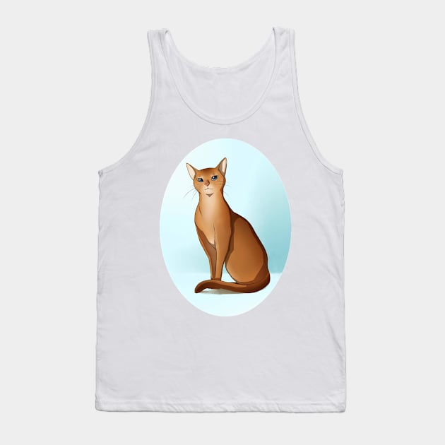 Abyssinian Cat T Shirt Tank Top by Pam069